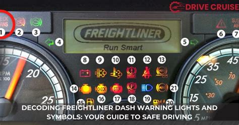 freightliner dash warning lights